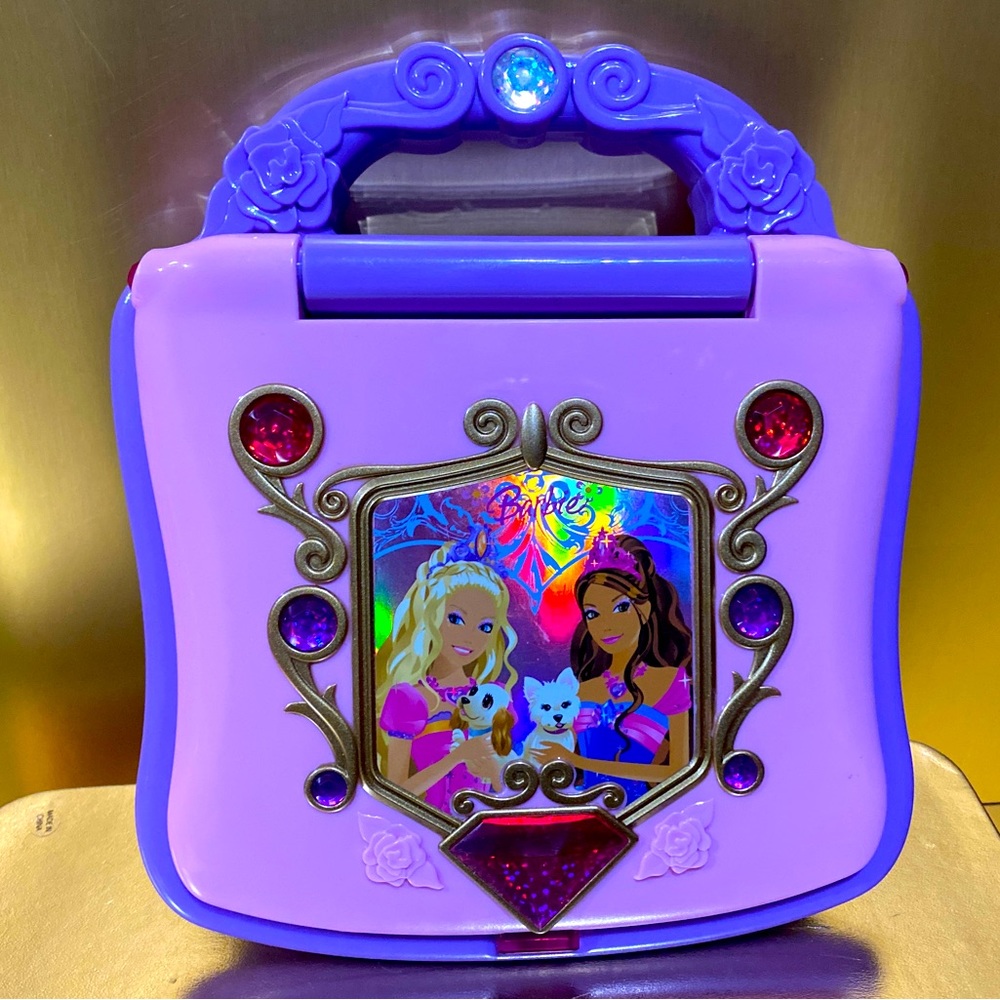 BARBIE THE DIAMOND CASTLE LEARNING LAPTOP, NUMBERS LETTERS, SHAPES, COLORS WORKS
